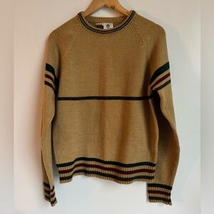 Vintage Alfie California Pullover Sweater Men's Large Wool Brown Grandpacore